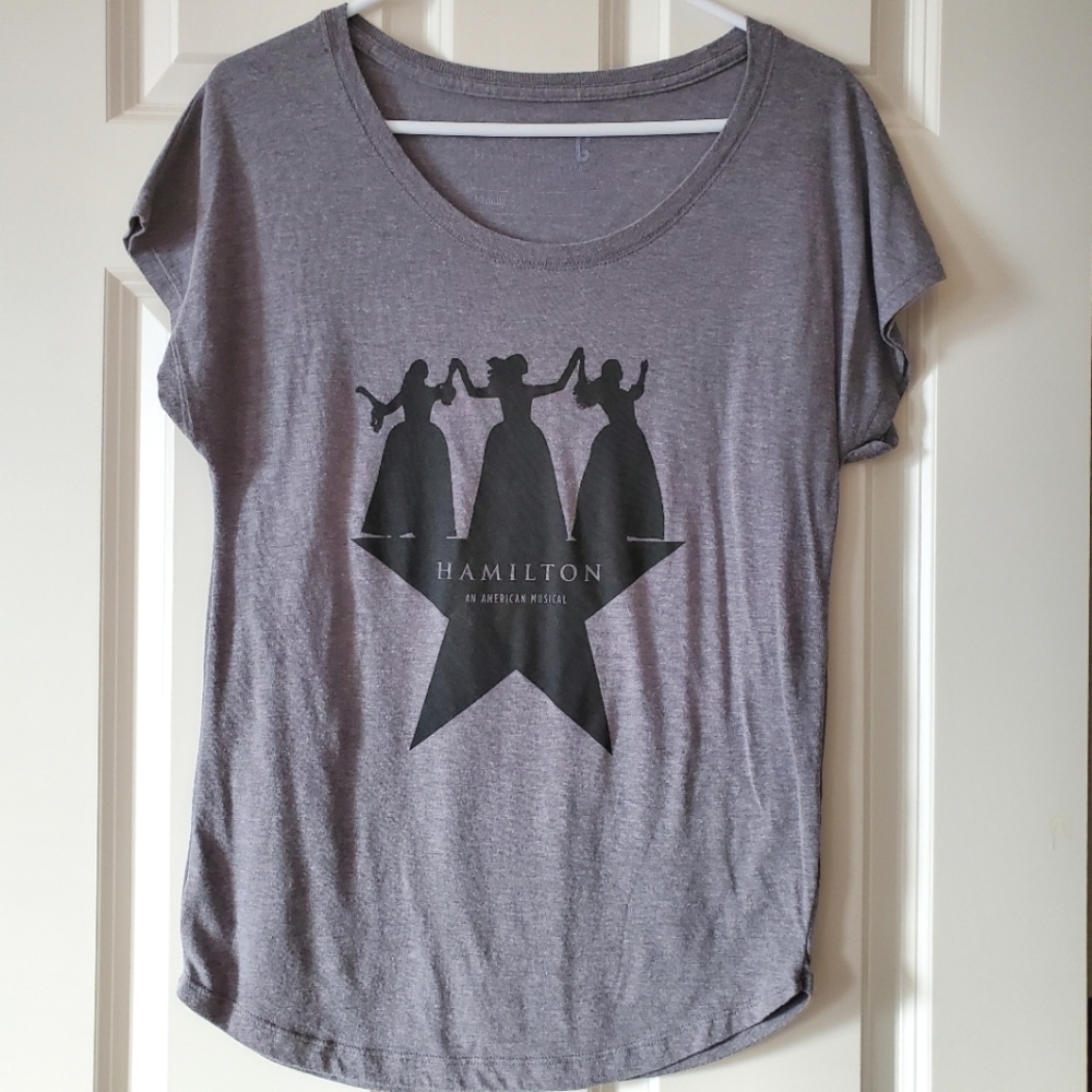 Hamilton Schuyler Sisters Gray Tee Size M
